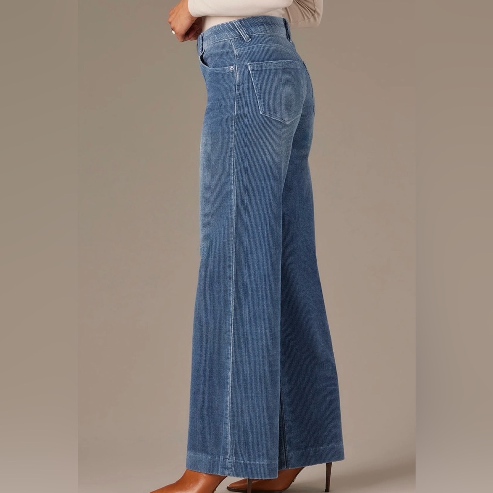 Wit & Wisdom Light Blue Flare Corduroy Pants
